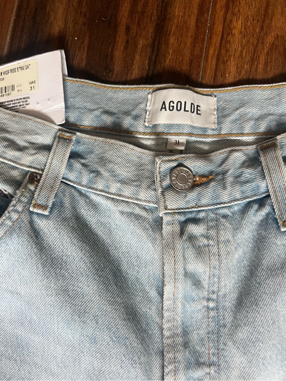 AGOLDE Kelly High Rise Straight Jeans โ Size 31 | NWT - Picture 5 of 10